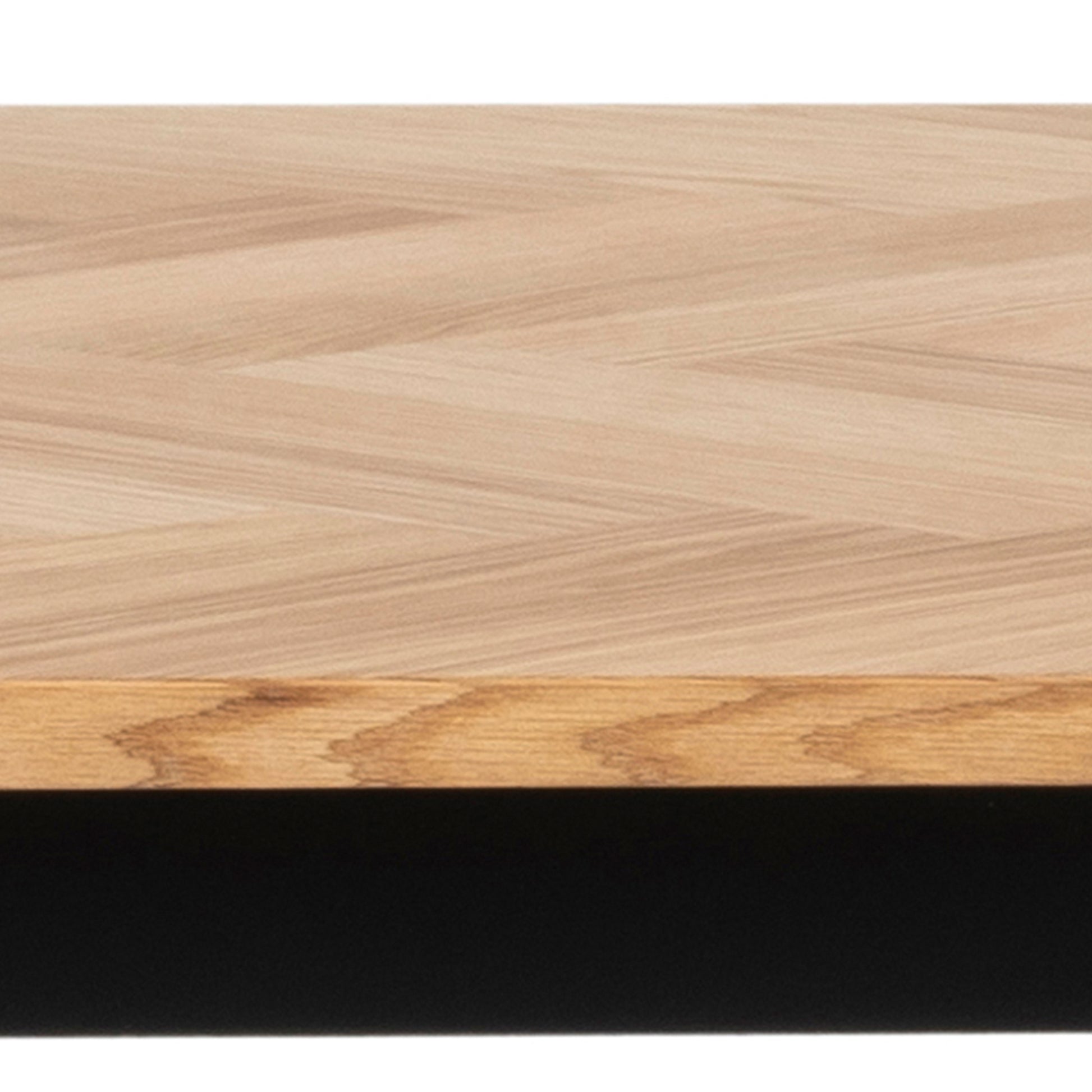 Brighton Dining Table in Oak with Herringbone Effect 180x95cm
